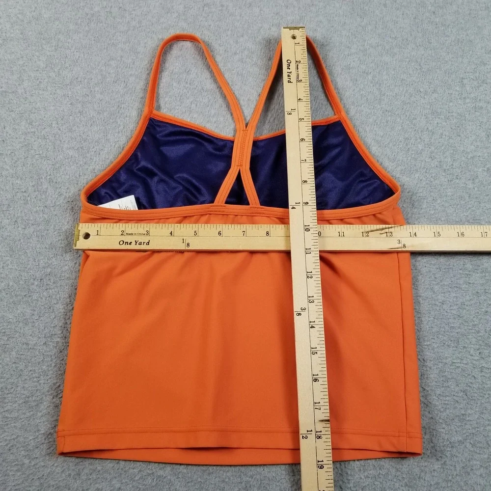 NEW Speedo Lifeguard Swim Tankini Top Women 8 Orange Bondi Beach Australia Lake